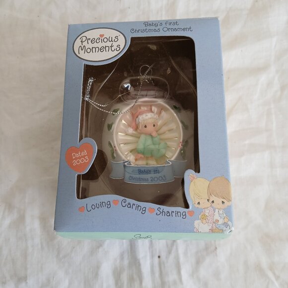 Precious Moments 2003 Baby's First Christmas ( Christmas Tree Decoration ) - Picture 1 of 8